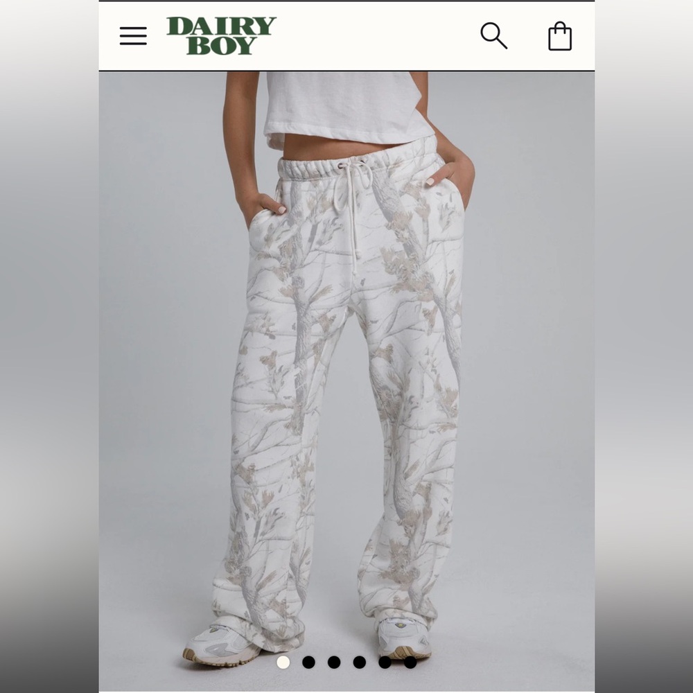 SOLD OUT Dairy Boy Woodland Camo Oversized Sweatpants
